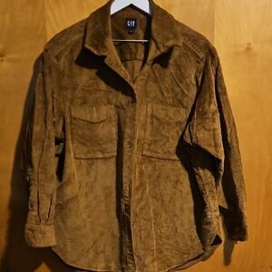 GAP Men's Tan Corduroy Shirt Jacket